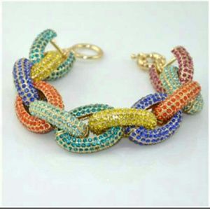 NWOT Multicolor Link Bracelet